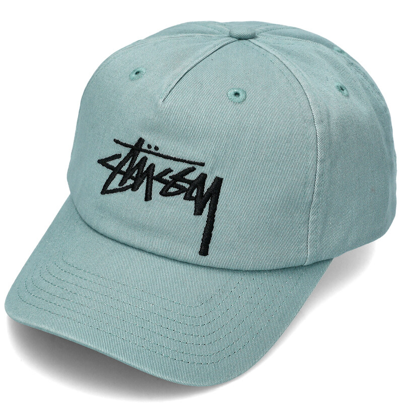국내배송 스투시 미드 뎁스 빅 스탁 스냅백 1311145 SEAWATER - Stussy