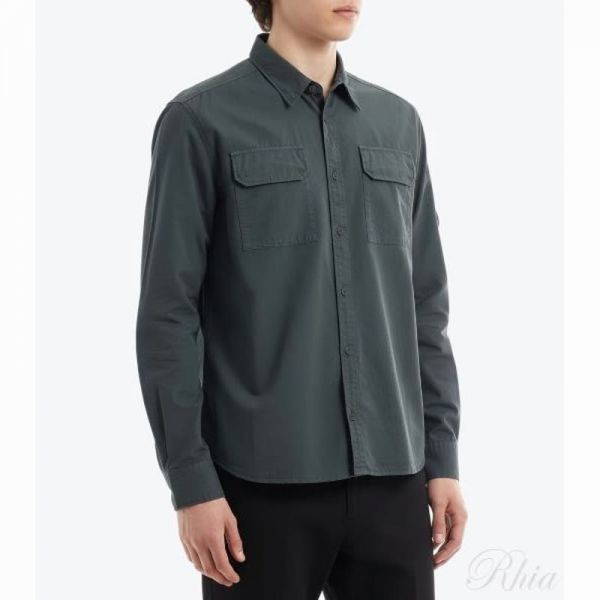 CP컴퍼니 26SS 오가닉 개버딘 롱슬리브 렌즈 셔츠 20CMSH706A 110143G 921 롱 슬리브 - CP company
