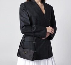 [비엔비명품관] PRADA 프라다 여성 새틴 미니 숄더백 썸네일 3