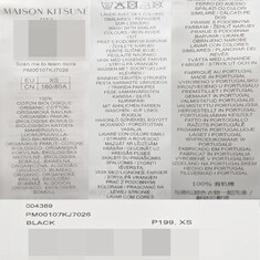 더팩토리 26SS 메종키츠네 폭스헤드 레귤러 반팔티 / 블랙 (PM00107KJ7026 P199) 썸네일 5