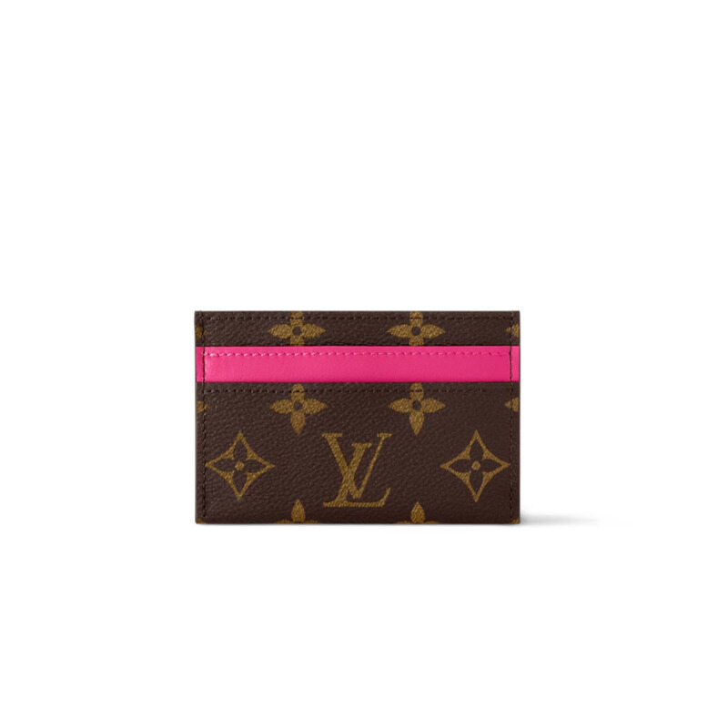 루이비통 더블 카드 홀더 모노그램 퐁디셰리 핑크 M12841 - Louis Vuitton