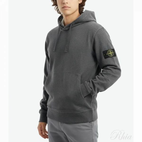 스톤아일랜드 64151 코튼 플리스 후드 스웨트셔츠 811564151 V0M67 - Stone Island