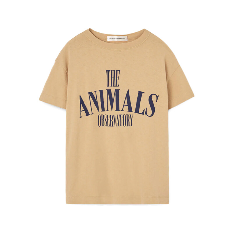 키즈 로고 레터링 펍피쉬 티셔츠 소프트브라운 S26001 077DW - THE ANIMALS OBSERVATORY