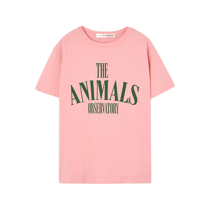 키즈 로고 레터링 펍피쉬 티셔츠 소프트핑크 S26001 045DW - THE ANIMALS OBSERVATORY