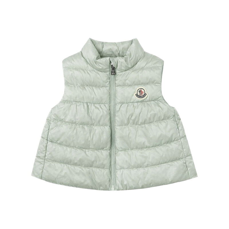키즈 히바 질레 HIVA GILET 로고 패딩 베스트 그린 1A000 19 597YF 91Z - Moncler