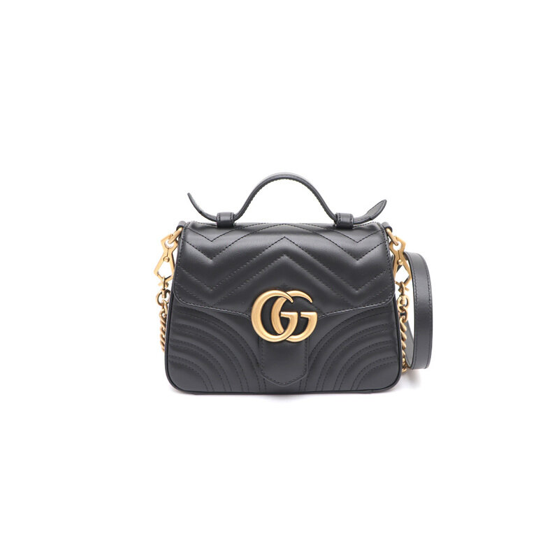 구찌 547260 GG마몽 블랙 미니 탑핸들 토트백 겸 숄더백 크로스백kk84104055 - Gucci