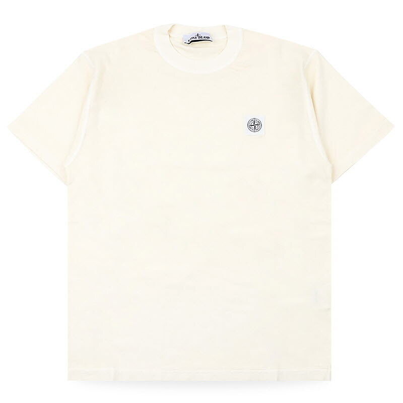 디몬트 스톤 남성 컴퍼스 로고 패치 반팔(아이보리) L1S15 2100026 S0057 V0193 - Stone Island
