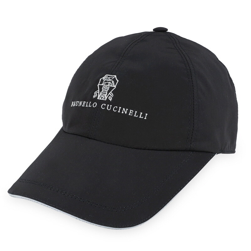 디몬트 브루넬로쿠치넬리 남성 자수 로고 볼캡(블랙) MM4799859 CVZ25 - Brunello Cucinelli