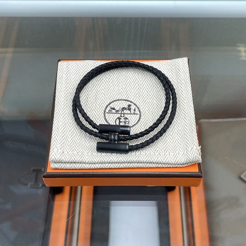 [더럭스] 에르메스 투니스 트레쎄 브레이슬릿 T5 쏘블랙 H077400FI89 - Hermes
