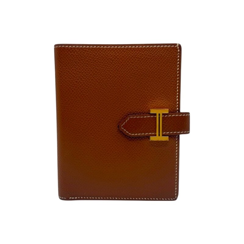 에르메스 베안 컴팩트 월릿 앱송 골드 금장 여성 반지갑 - Hermes