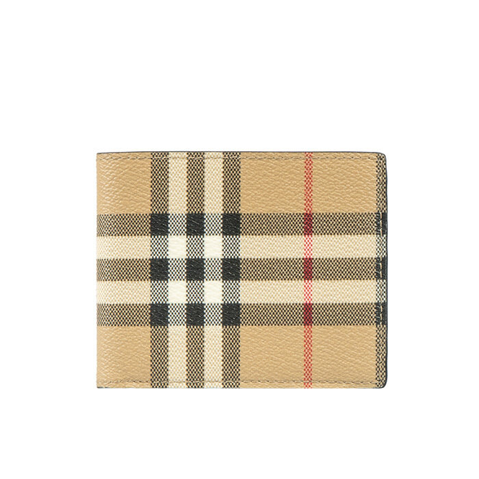 [로로모다] 버버리 체크 바이폴드 캔버스 남성 지갑 / 8113165 - Burberry