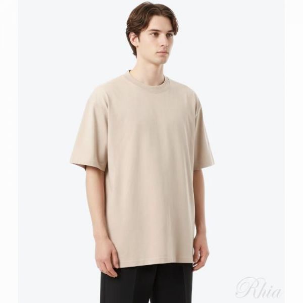 발렌시아가 백라인 스톤 로고 반팔 티셔츠 641655 TPVP7 9710 - Balenciaga
