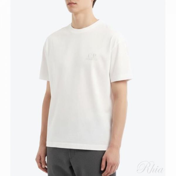 CP컴퍼니 26SS 쇼츠 슬리브 In 저지 30 1 20CMTS086A 005100W 103 반팔티 - CP company