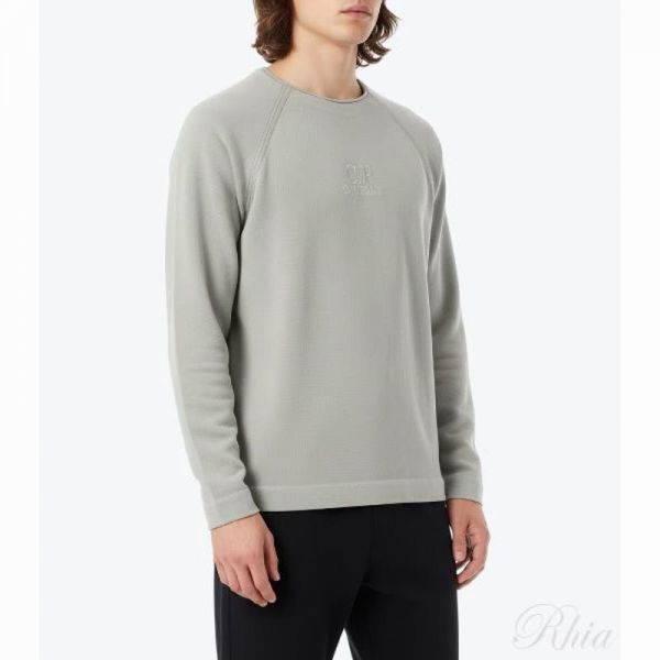 CP컴퍼니 26SS 헤비 피켓 크루넥 스웨트셔츠 20CMSS178A 110635S 610 피케 - CP company