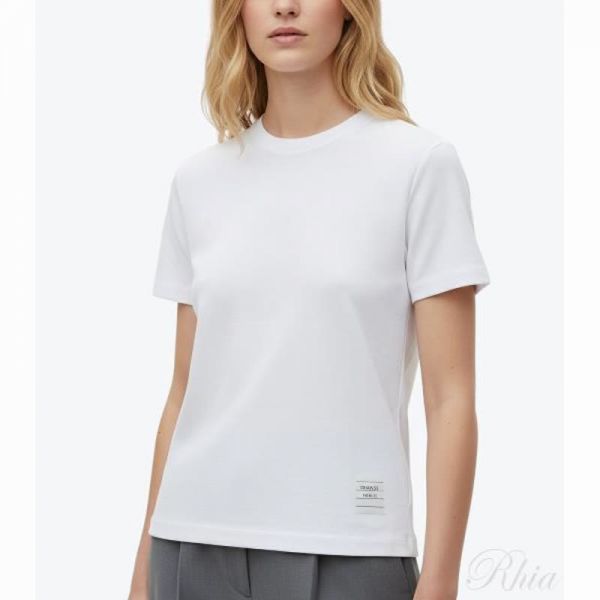 톰브라운 26SS 클래식 피케 스트라이프 티 FJS013A 00050 100 - Thom Browne