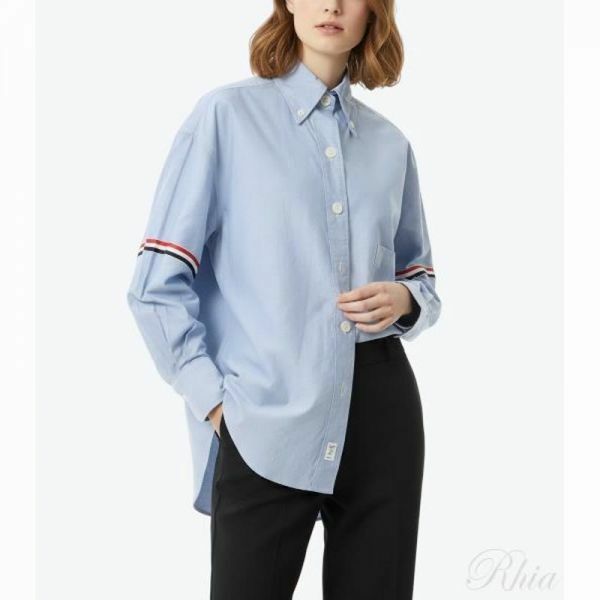 톰브라운 26FW 옥스포드 암밴드 슈퍼사이즈 셔츠 FLL079E F0313 480 - Thom Browne