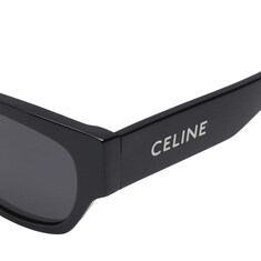 블랙 CELINE 로고 모노크롬 01 선글라스 썸네일 5