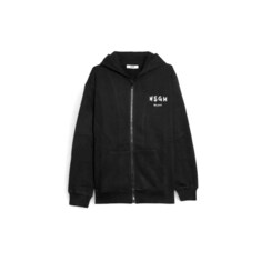 키즈 플리스 후드집업 블랙 S6MSJUZH065 110 썸네일 1