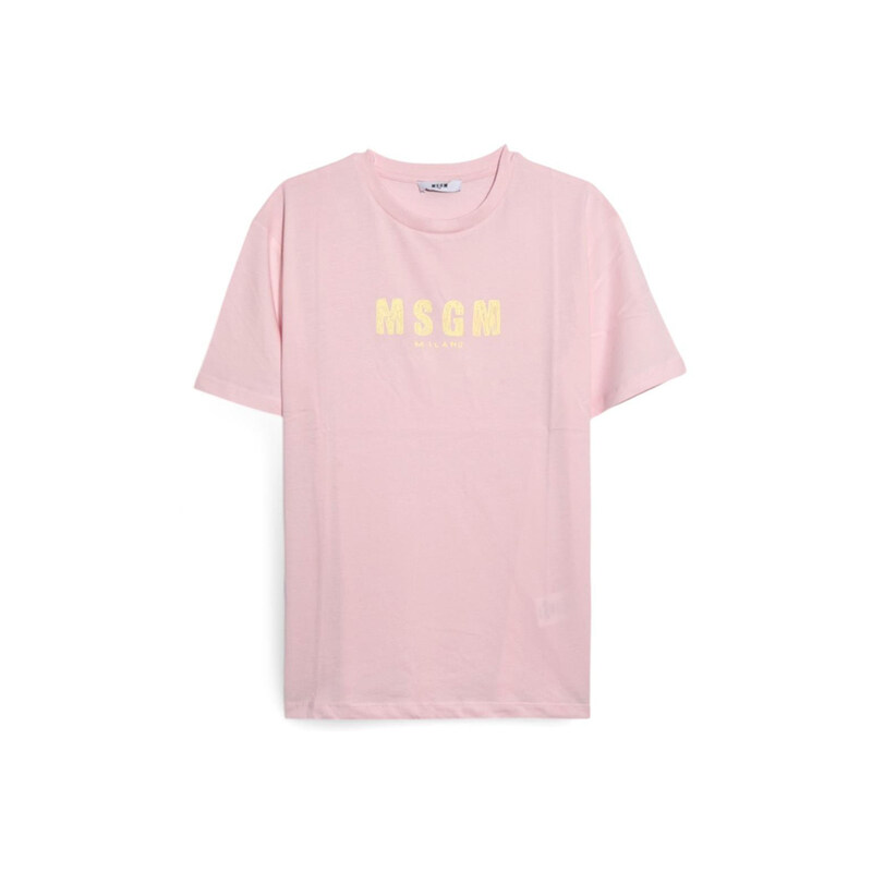 키즈 저지 티셔츠 핑크 S6MSJUTH004 MS076 - MSGM