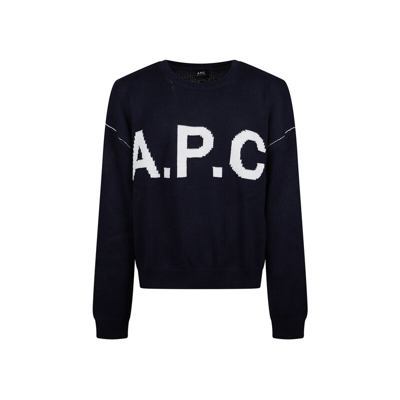 26SS 론드 ROND 로고 니트 다크네이비 WOASL M23009 IAK - A.P.C.