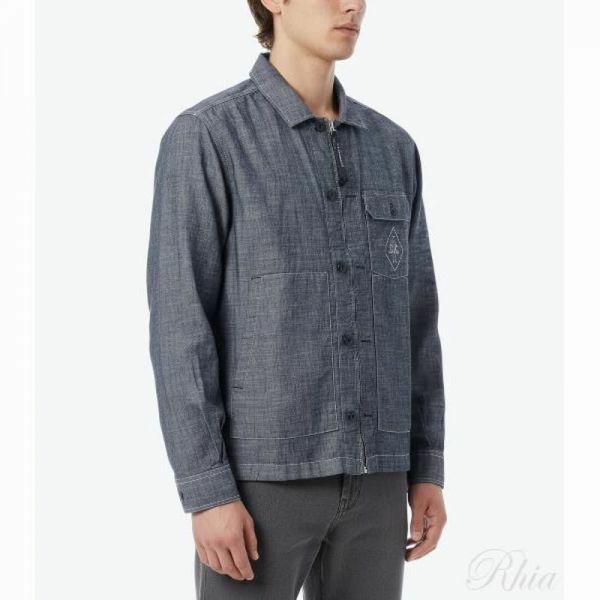 CP컴퍼니 26SS 샴브레이 4 75oz 롱슬리브 셔츠 20CMSH195A 110065W D17 긴팔 - CP company