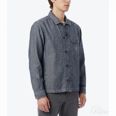 CP컴퍼니 26SS 샴브레이 4 75oz 롱슬리브 셔츠 20CMSH195A 110065W D17 긴팔 썸네일 1