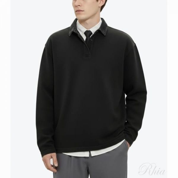 아페쎄 26SS 롱슬리브 폴로 COHMC M37002 LZZ 티셔츠 - A.P.C.