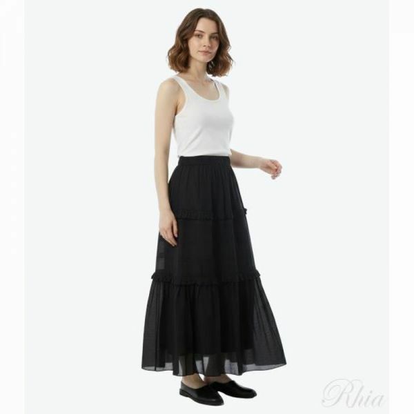 이자벨마랑 26SS 볼로디아 스커트 JU0451FB B3J04E 01BK - Isabel Marant