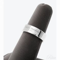 메종 마르지엘라 26SS 로고 와이드 링 6 5mm SM1UQ0124 P8865 102 썸네일 1