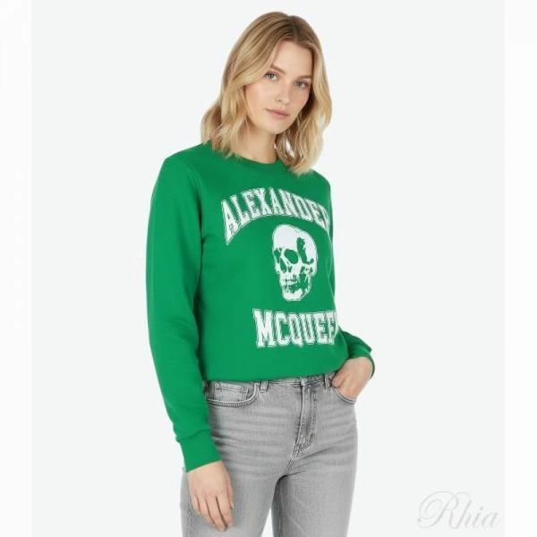알렉산더 맥퀸 스컬 프린팅 스웨터 752345 QZAJ5 0305 - Alexander McQueen