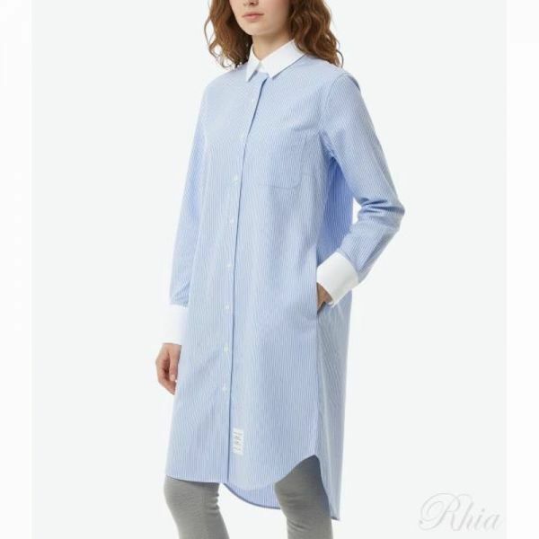 톰브라운 26SS 옥스포드 코튼 이그제저레이트 핏 스트라이프 셔츠 FDSF50C F0662 480 - Thom Browne