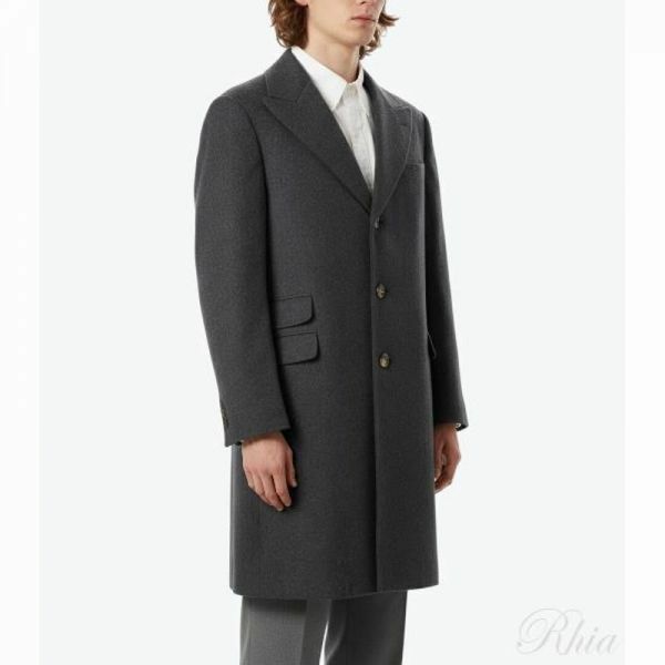 브루넬로 쿠치넬리 25FW 싱글 브레스티드 울 코트 MY4499154 C003 - Brunello Cucinelli