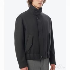 아미 25FW 울 해링턴 재킷 UJK822 WV0088 020 썸네일 1
