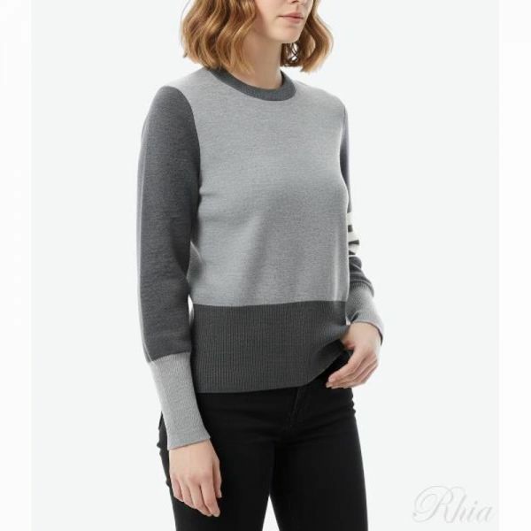 톰브라운 26SS 펀믹스 밀라노 스티치 4 바 코튼 풀오버 니트 FKA239F 00014 982 - Thom Browne