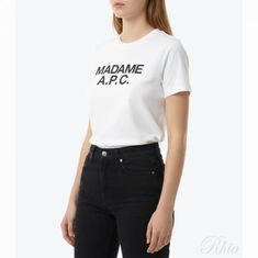 아페쎄 26SS 마담 크롭 티셔츠 COHBW F26559 AAB 마다메 썸네일 1