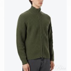CP컴퍼니 램스울 집 가디건 19CMKN131A 110149A 652 짚 썸네일 1
