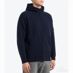 CP컴퍼니 램스울 집 후디 가디건 19CMKN057A 110149A 888 짚 썸네일 1