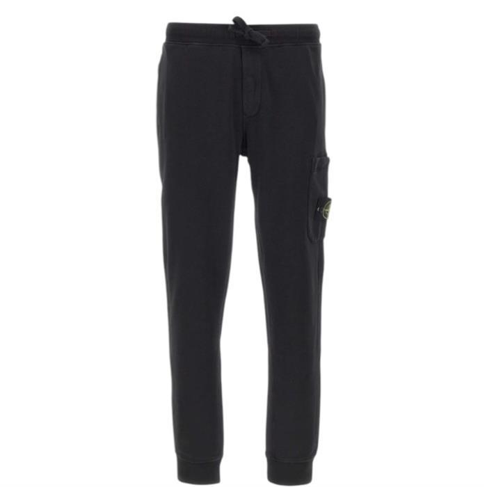 스톤아일랜드 오가닉 코튼 카고 슬림핏 조거팬츠 블랙 6200010 S0051 V0029 - Stone Island