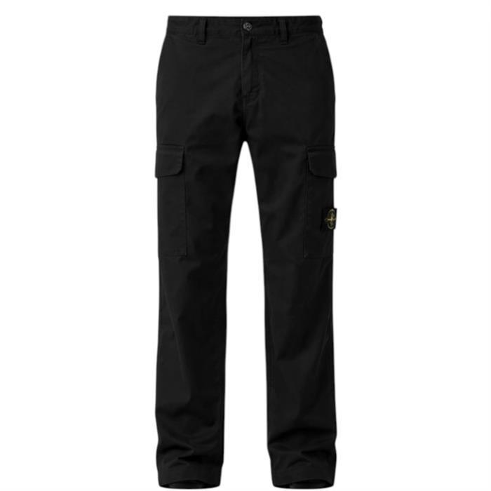 스톤아일랜드 스트레치 오가닉 카고 팬츠 블랙 3100023 S0012 V0029 - Stone Island