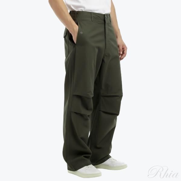 엔지니어드 가먼츠 오버 팬츠 B 올리브 코튼 브러쉬드 HB 24F1F022 PS322 BZ006 - Engineered Garments