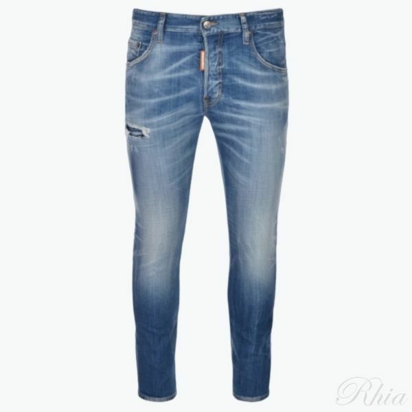 디스퀘어드2 미디엄 스몰 홀 워시 스케이터 청바지 S71LB1577 S30342 470 - Icon Ibrahimovicxdsquared2