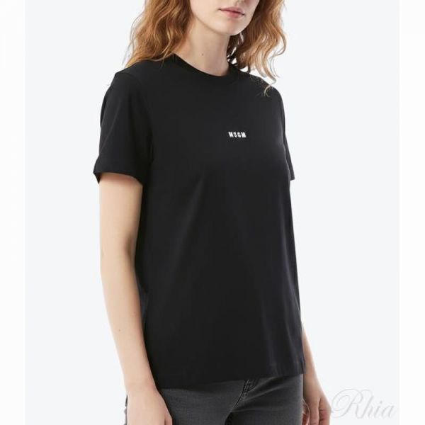 MSGM 26SS 마이크로 로고 반팔 티셔츠 2000MDM500 200002 99 - MSGM
