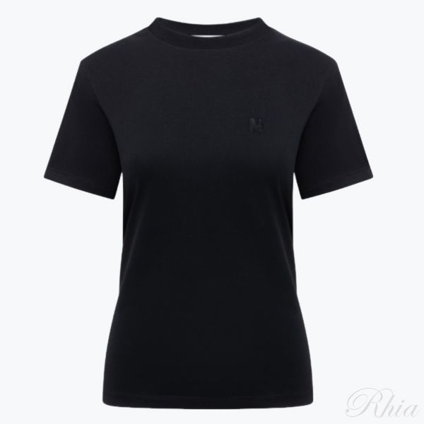 MSGM 스몰 로고 자수 티셔츠 3941MDM96 257798 99 - MSGM