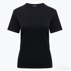 MSGM 스몰 로고 자수 티셔츠 3941MDM96 257798 99 썸네일 1