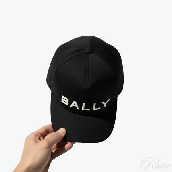 발리 6305126 U901 MHA01CCO057 로고 자수 캡 - Bally
