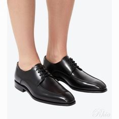 아워레가시 26SS 레일웨이 슈즈 글레이즈드 블랙 레더 A2267RB 레일 웨이 썸네일 1
