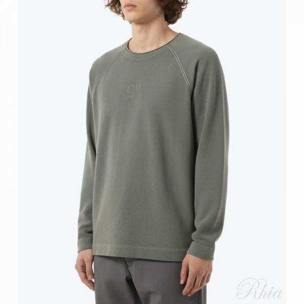 CP컴퍼니 26SS 헤비 피켓 크루넥 스웨트셔츠 20CMSS178A 110635S 921 피케 - CP company