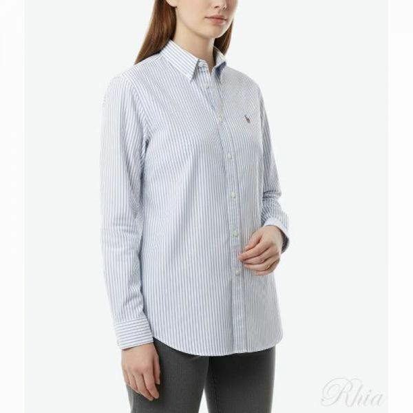 폴로랄프로렌 26SS 포니로고 자수 스트라이프 코튼 셔츠 211971500001 - Polo Ralph Lauren