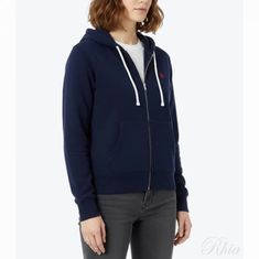 폴로랄프로렌 26SS 로고 후드 집업 211971699002 썸네일 1