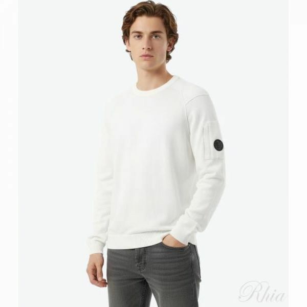 CP컴퍼니 25 씨 아일랜드 크루넥 렌즈 니트 18CMKN026A 004037A 103 - CP company